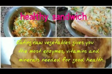 raw vegetables sandwich recipe | healthy sandwich recipe #mixvegsandwich #healthysandwich