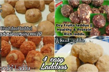 4 Easy and Quickly make Laddu Recipes at home | Sweet Laddoos | summer snack | healthy for kids @AS