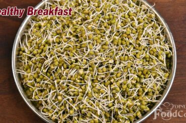 Healthy Breakfast Recipe/ Green Gram Dosa/ Sprouts Dosa