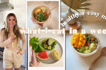 What I Eat in a Week for DINNER! easy + nourishing meal ideas! healthy recipes + grocery haul