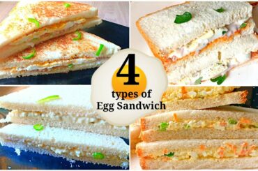 4 Egg Sandwich Recipe | Healthy Breakfast Recipe | Egg Sandwich | Snack Recipe |