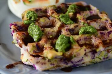 savoury Waffles Recipe | Healthy homemade gluten-free, Egg-free, Dairy-free waffle recipe