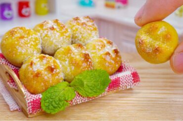 So Soft & Healthy Miniature Banana Bread Recipe | Homemade Tiny Dessert You Can Try | Mini Cooking