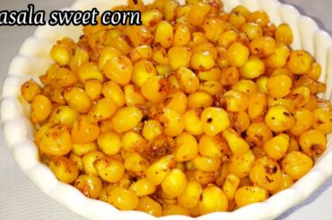Masala sweet corn recipe | Easy snacks | Sweet corn chaat | Sweet corn recipe #shorts