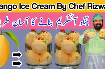 Mango Ice Cream Recipe | Summer Special ice Cream  | Less Ingredients |   No Eggs | BaBa Food RRC