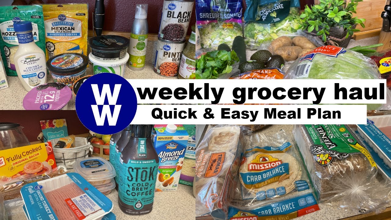Grocery Haul + Quick & Easy Meal Plan for Weight Loss | WW | Journey to Healthy Grocery Haul + Quick & Easy Meal Plan for Weight Loss | WW | Journey to Healthy