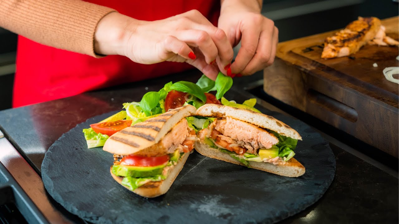 Healthy Salmon Sandwich Recipe for National Sandwich Week Healthy Salmon Sandwich Recipe for National Sandwich Week