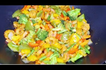 healthy vegetables stir fry! eat to get in shape!! weight loss lunch recipe!