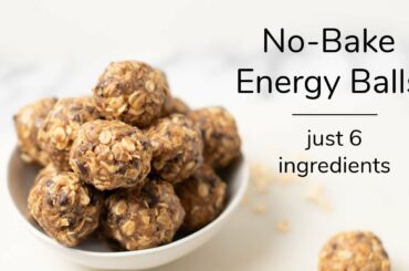 NO-BAKE OATMEAL ENERGY BALLS | just 6 ingredients