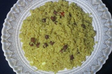 Chickpea Broken Wheat One Pot Meal / Dinner Recipes / Chickpea Recipes / Garbanzo Beans Recipes 1146