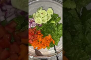 Best salad recipe! Easy salad to go! #easysaladrecipe #salad #diet #healthy #veggies
