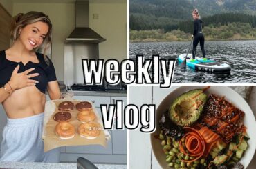 PROTEIN DONUTS, HEALTHY RECIPES & PADDLE BOARDING | Weekly vlog