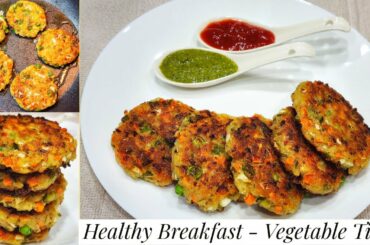 Instant Breakfast Recipe | Poha Vegatable Tikki | No Soda, No Potato, No Eno | Quick Healthy Snack