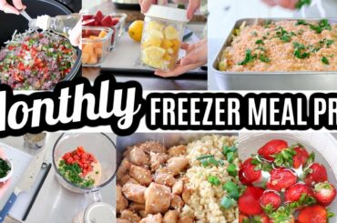 EASY MONTHLY FREEZER MEAL PREP RECIPES COOK WITH ME LARGE FAMILY MEALS WHATS FOR DINNER