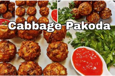 Cabbage Pakoda/Crispy Cabbage bites/ Evening snacks recipe/Snacks Recipe/ Instant snacks recipe
