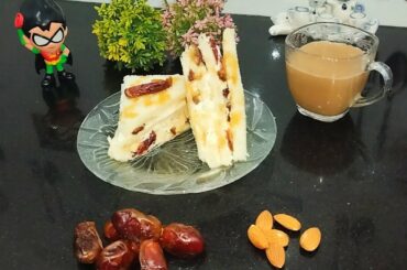 Breakfast Dates With Almonds Sandwich Super healthy Breakfast Recipe By janee FaTiii