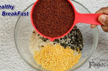 Healthy Breakfast Recipe/ No Fermentation Dosa/ Ragi Adai/ Finger Millet Recipes