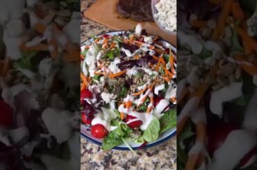 Steak And Blue Cheese Salad #shorts #viralshorts #ytshorts