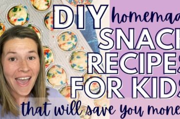 Easy DIY Snack Recipe Ideas for Kids | Homemade Snack Ideas | After School Snacks | Frugal Mom Ideas