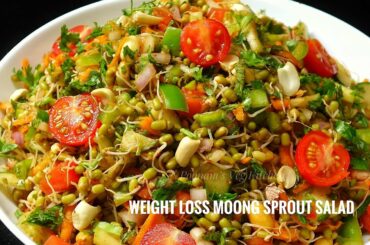 Weight loss Protein Vitamin & Fibre Rich Healthy Tasty Indian Moong Sprout Salad - Diabetic friendly