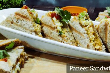 10 minutes main tasty & healthy Sandwich - Paneer Sandwich Recipe - Vrunda'sFoodMagic