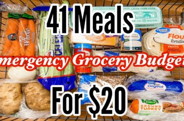 41 MEALS FOR $20 | EMERGENCY GROCERY BUDGET MEAL PLAN IDEAS | JULIA PACHECO