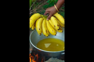 Banana Bonda | How to make Banana balls | Easy Snack Recipe #recipes #shorts #summer #food