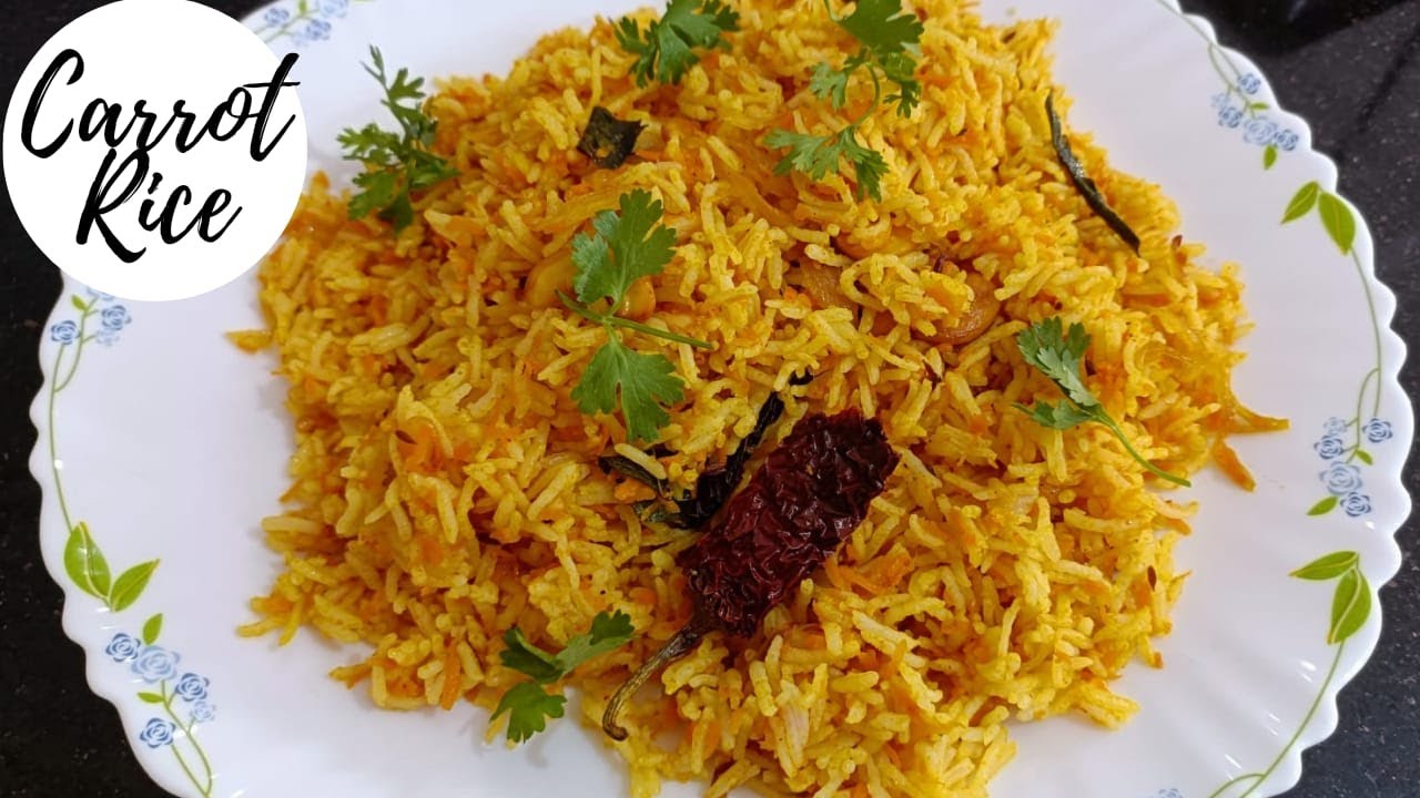 Carrot Rice Recipe | Quick lunchbox recipes | Easy lunch recipes Carrot Rice Recipe | Quick lunchbox recipes | Easy lunch recipes
