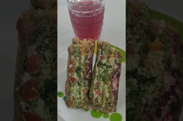 Colourful paneer veg Sandwich recipe in my channel #Taste the Season #healthy #sandwich #kidsfood