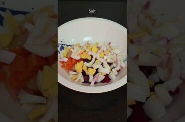 Healthy Boiled Veg & Egg Salad #shorts