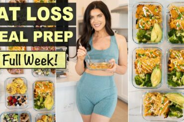 EASY HEALTHY MEAL PREP FOR WEIGHT LOSS FOR THE WEEK | low calorie meals, grain & dairy free