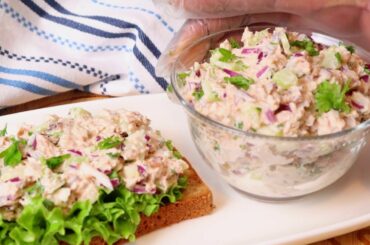 TUNA SALAD RECIPE IN MAKING SANDWICH + SIMPLE DINNER RECIPES | HEALTHY TUNA SALAD RECIPE