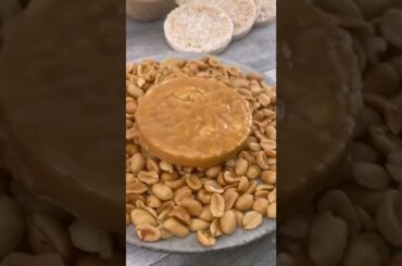Rice Cake - Easy Healthy Snack Recipe - Viral tiktok Snickers rice cake with peanut butter #shorts