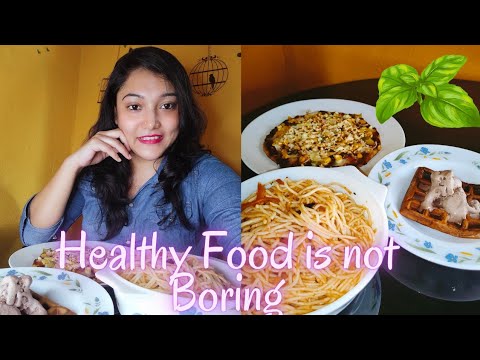Easy Healthy Meal Prepration | Healthy Food | Italian Food Challenge | Spaghetti , Pizza & Waffles Easy Healthy Meal Prepration | Healthy Food | Italian Food Challenge | Spaghetti , Pizza & Waffles