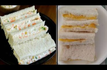 Two cool sandwiches - summer special recipe | Fireless sandwiches | Healthy sandwich recipe