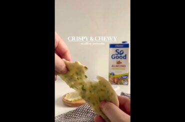 CHEWY & CRISPY SCALLION PANCAKE RECIPE | vegan | plantbased | #shorts