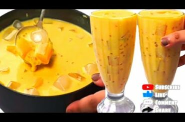 Mango Mastani MilkShake | Pune's Iconic Mango Thick Shake | Popular Summer Mango Drink Beverage |