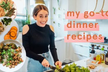 3 go-to weeknight dinners that are easy & delicious! | Lucie Fink