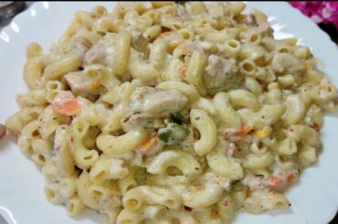 White Sauce Macaroni Recipe | Macaroni in White Sauce | White Sauce Pasta |Macaroni Banane Ka Tarika
