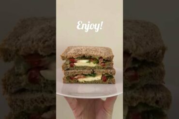 Easy and Quick Recipes | Mozzarella & Pesto Sandwich #shorts #food #healthy