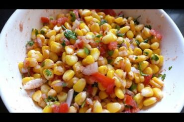 Sweet Corn Chaat Salad | American Corn Salad | Corn chaat recipe @bharatzkitchen HINDI