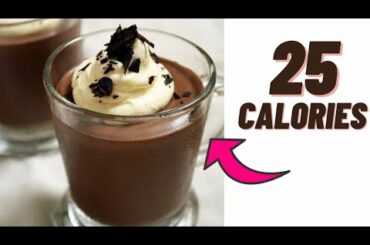 25 CALORIE CHOCOLATE PUDDING RECIPE- Low calorie chocolate dessert