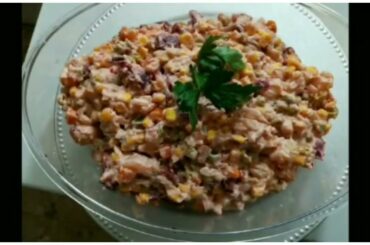 Russian salad recipe||easy salad||healthy recipes||healthy salad dressing||salad recipes#summerSalad
