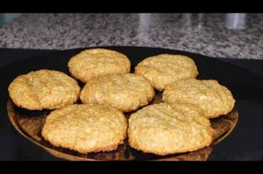 yummy oats banana cookies biscuits! healthy and yummy! no flour, low calorie! eat to stay in shape