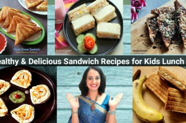 5 Sandwich Recipes For Lunch Box I Healthy Breakfast Ideas I Poonam's Annapurna Kitchen Marathi