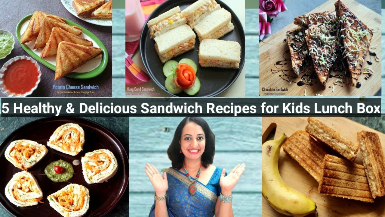 5 Sandwich Recipes For Lunch Box I Healthy Breakfast Ideas I Poonam's Annapurna Kitchen Marathi 5 Sandwich Recipes For Lunch Box I Healthy Breakfast Ideas I Poonam's Annapurna Kitchen Marathi