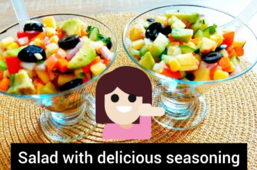 Healthy Salad Recipe For Weight Loss|Healthy Salad Recipe|| Salad Dressing Recipe