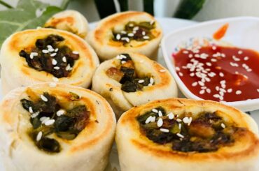 Healthy vegtable roll .. using 1 tbl spn oil. healthy snacks recipe .