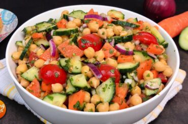 High Protein Chickpea Salad Recipe | Healthy Salad Recipe for Weight Loss | Tasty Salad Recipes