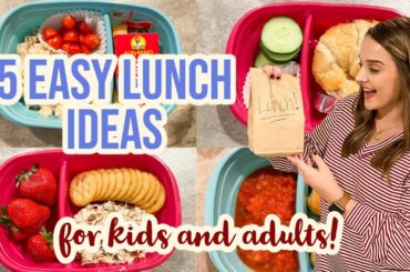 5 EASY LUNCH IDEAS | EASY RECIPES FOR WORK OR BACK TO SCHOOL | HEALTHY LUNCH RECIPES